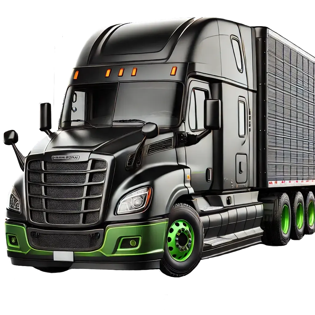 Logistics truck on highway